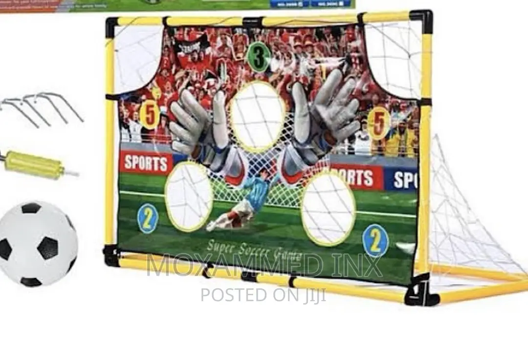 Soccer Goal Play Set Comes With Ball , Pump Net