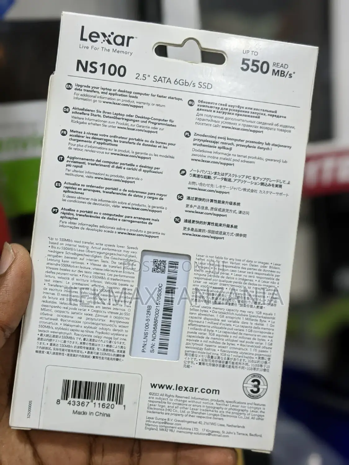 Sata SSD 512gb Lexar Original