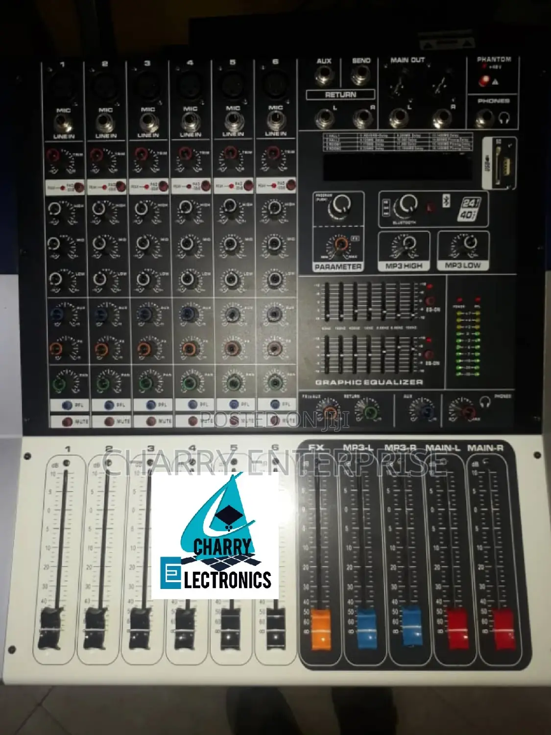 ACS PROFESSIONAL Powered Music Mixer 6ch1300w With PHANTOM