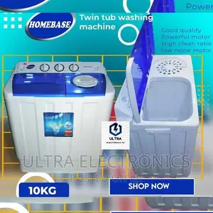 HOMEBASE Twin Tub Washing Machine Yenye 10 Kg