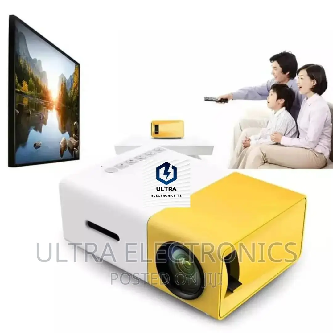 Min Portable LED Projector Yenye 0.25kg Na 60 Inch Diplay