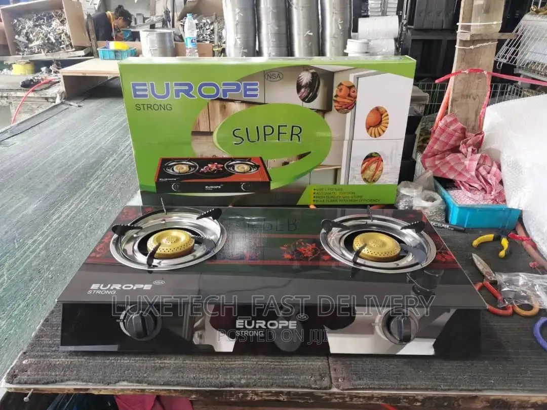 2 Burner Gas Cooker| Gas Stove | Jiko La Gas Plate 2 Ya Kioo
