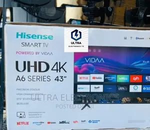 HISENSE Smart UHD Frameless TV Yenye Inchi 43 