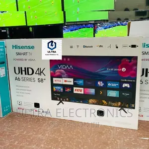 Hisense Smart Uhd Frameless Vidaa TV Yenye Inchi 58