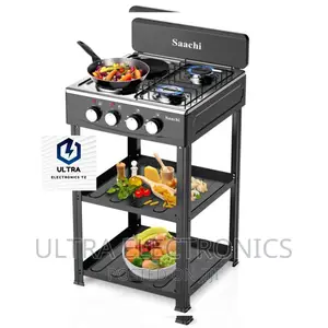 Saachi Cooker Yenye Plate 2 Za Umeme Na Plate 2 Za Gas