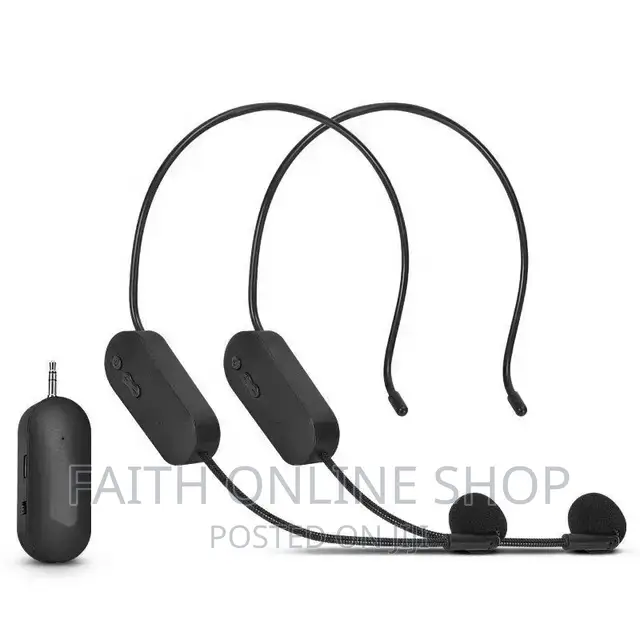 2.4G Dual Wireless Microphone Headset
