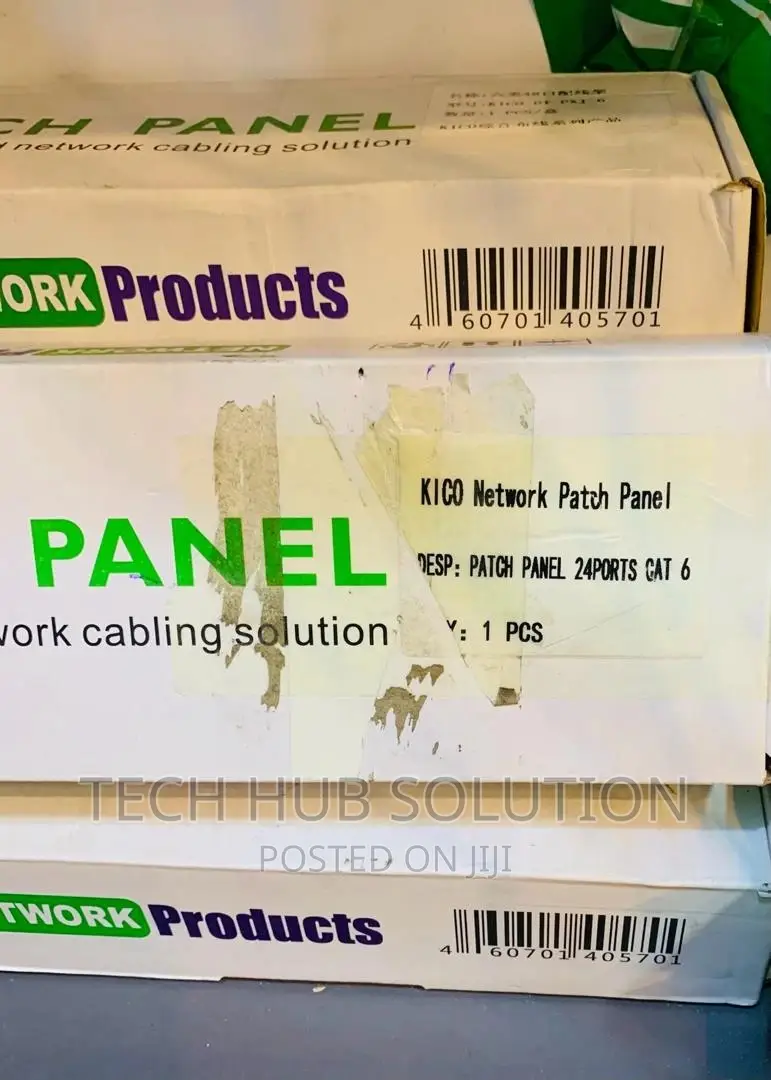 24 Port CAT6 UTP Patch Panel 1U, Black EPP60K2400