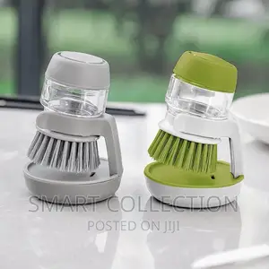 Dish Cleaner Brush With Soap Mini Tank