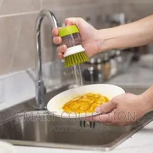Dish Cleaner Brush With Soap Mini Tank