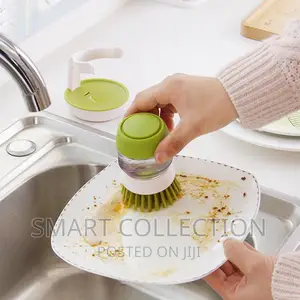 Dish Cleaner Brush With Soap Mini Tank