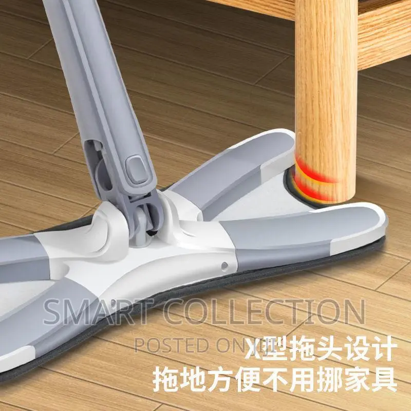 Self Wringing X Shape Floor Mop 360 Dry Wet Rotating