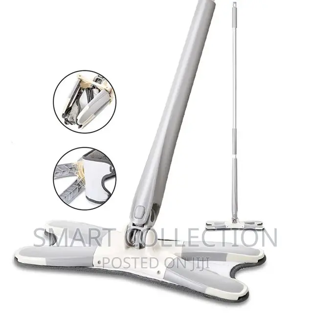 Self Wringing X Shape Floor Mop 360 Dry Wet Rotating