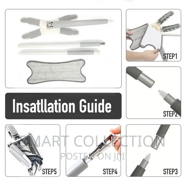 Self Wringing X Shape Floor Mop 360 Dry Wet Rotating