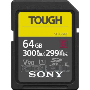 Sony 64gb Sf-G Tough Series Uhs-Ii SDXC Memory Card