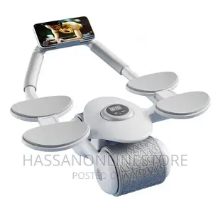 White Ab Wheel Roller With Auto-rebound Function