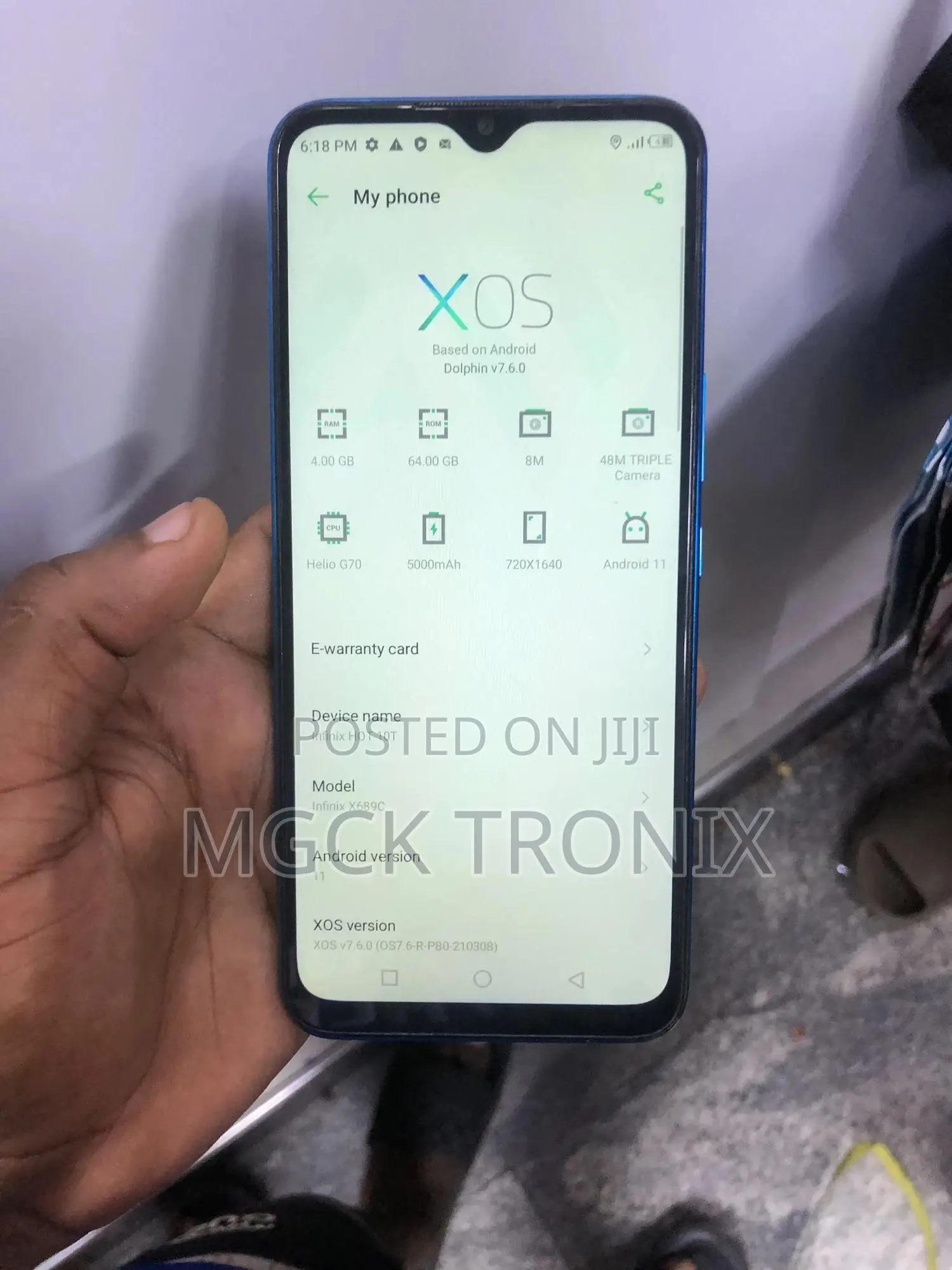 Infinix Hot 10T 64 GB Blue