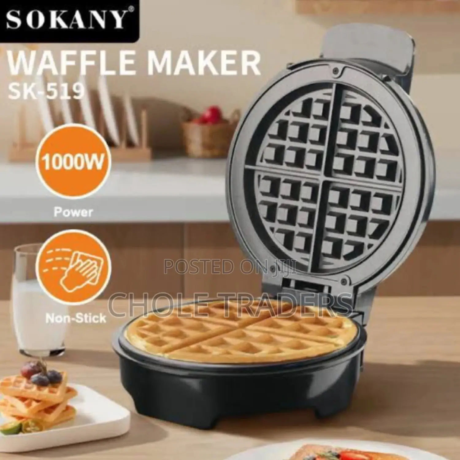 Sokany Waffle Maker (1000W)
