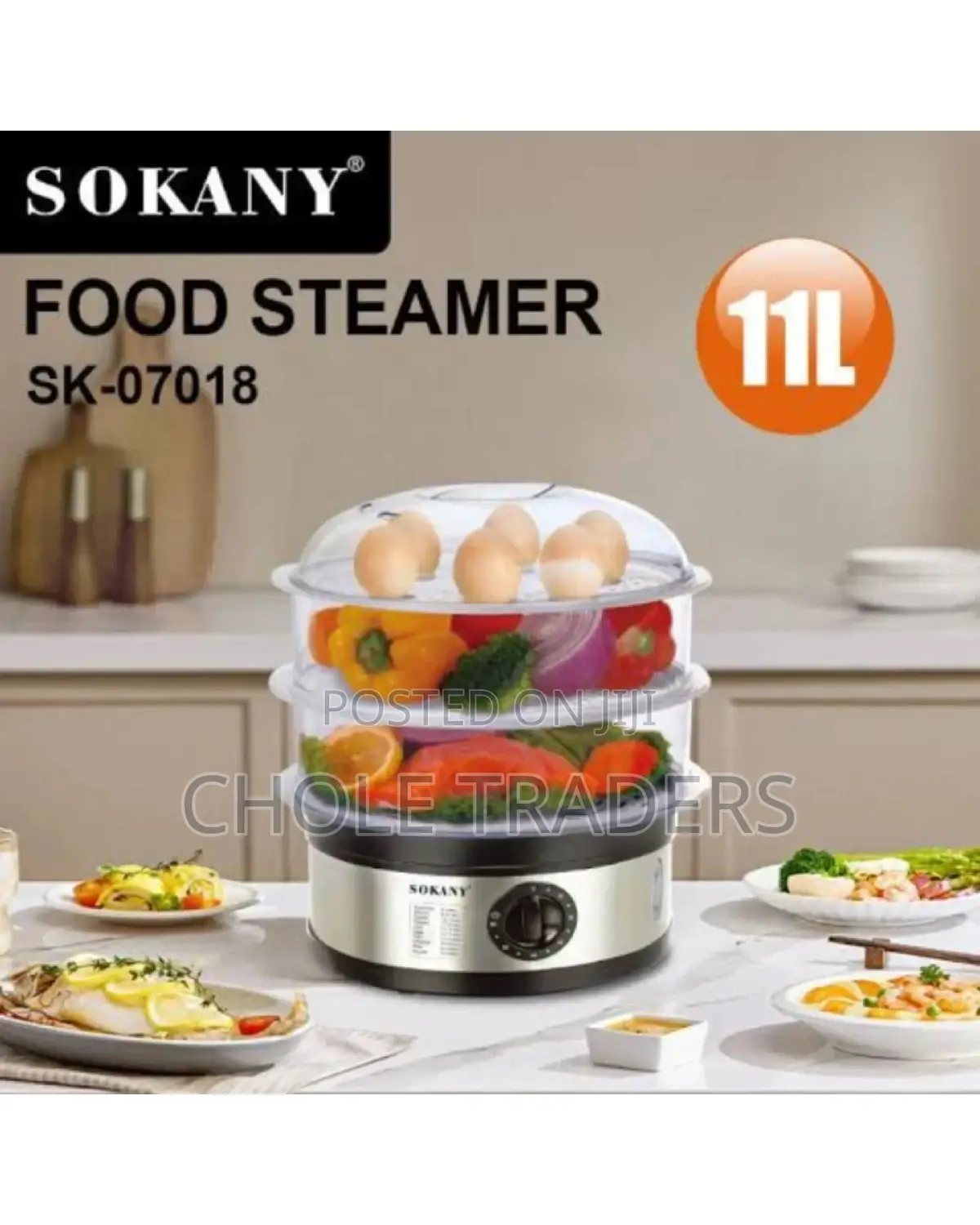 11-Litres Sokany Food Steamer