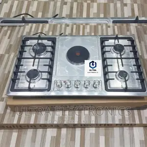 HOME BASE Cooker Yenye Plate 5 Za Gas Na Plate 1 Ya Umeme 