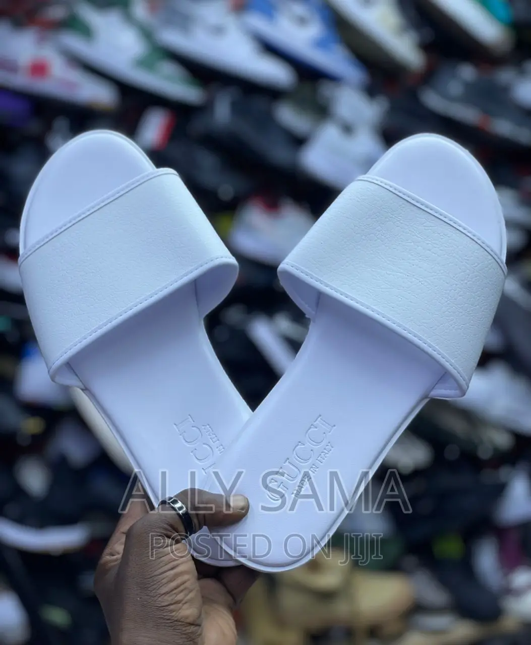 Mens Sandals Gucci White Full