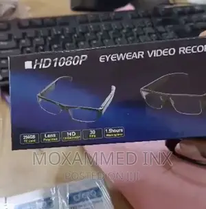 Eyewear Video Recorder 1080P HD Supports Upto 256GB Memory