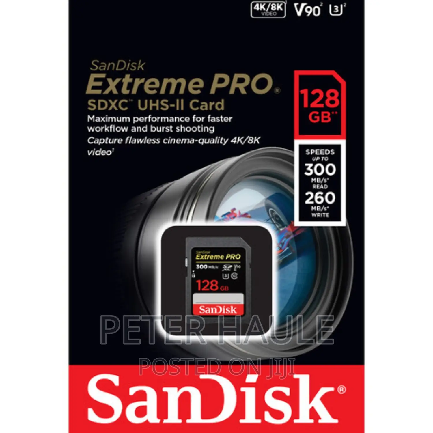 Sandisk 128GB Extreme PRO UHS-II SDXC Memory Card
