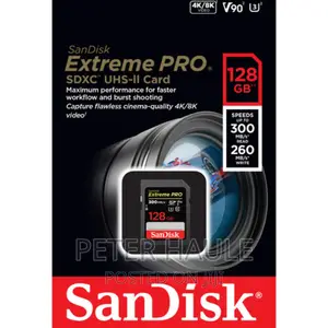 Sandisk 128GB Extreme PRO UHS-II SDXC Memory Card