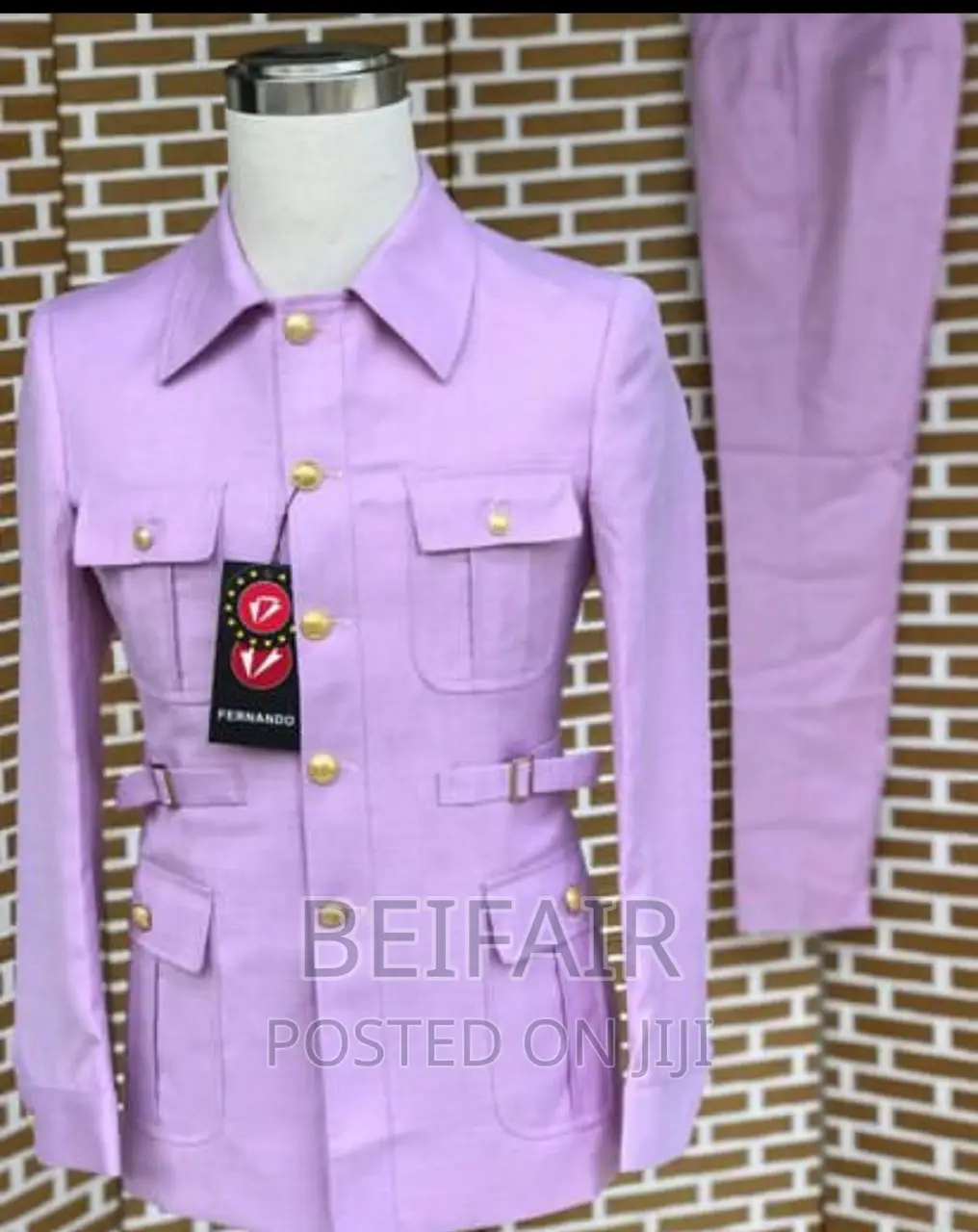 Light Purple Kaunda Suit | Men's Kaunda Suit
