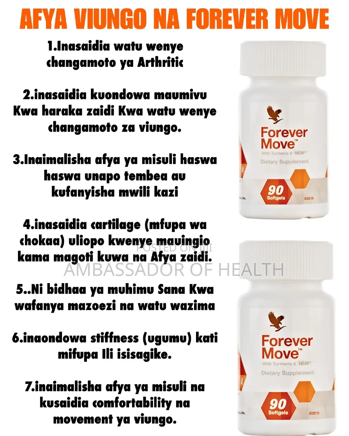 Forever Move Inasaidia Watu Wenye Shida Ya Arthritis