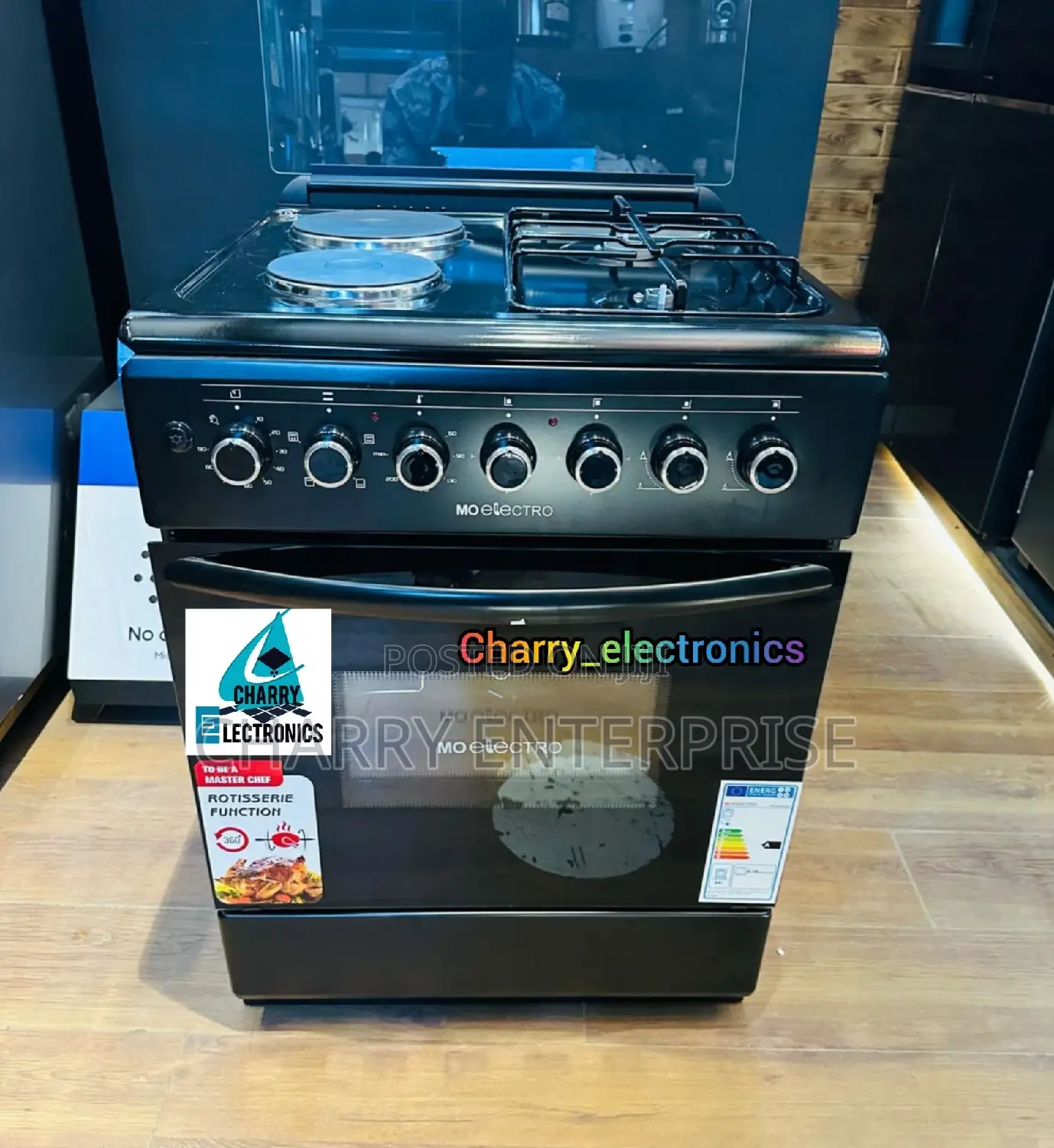 Mo Electro Cooker With Oven Rotisserie Function 60* 60 Cm