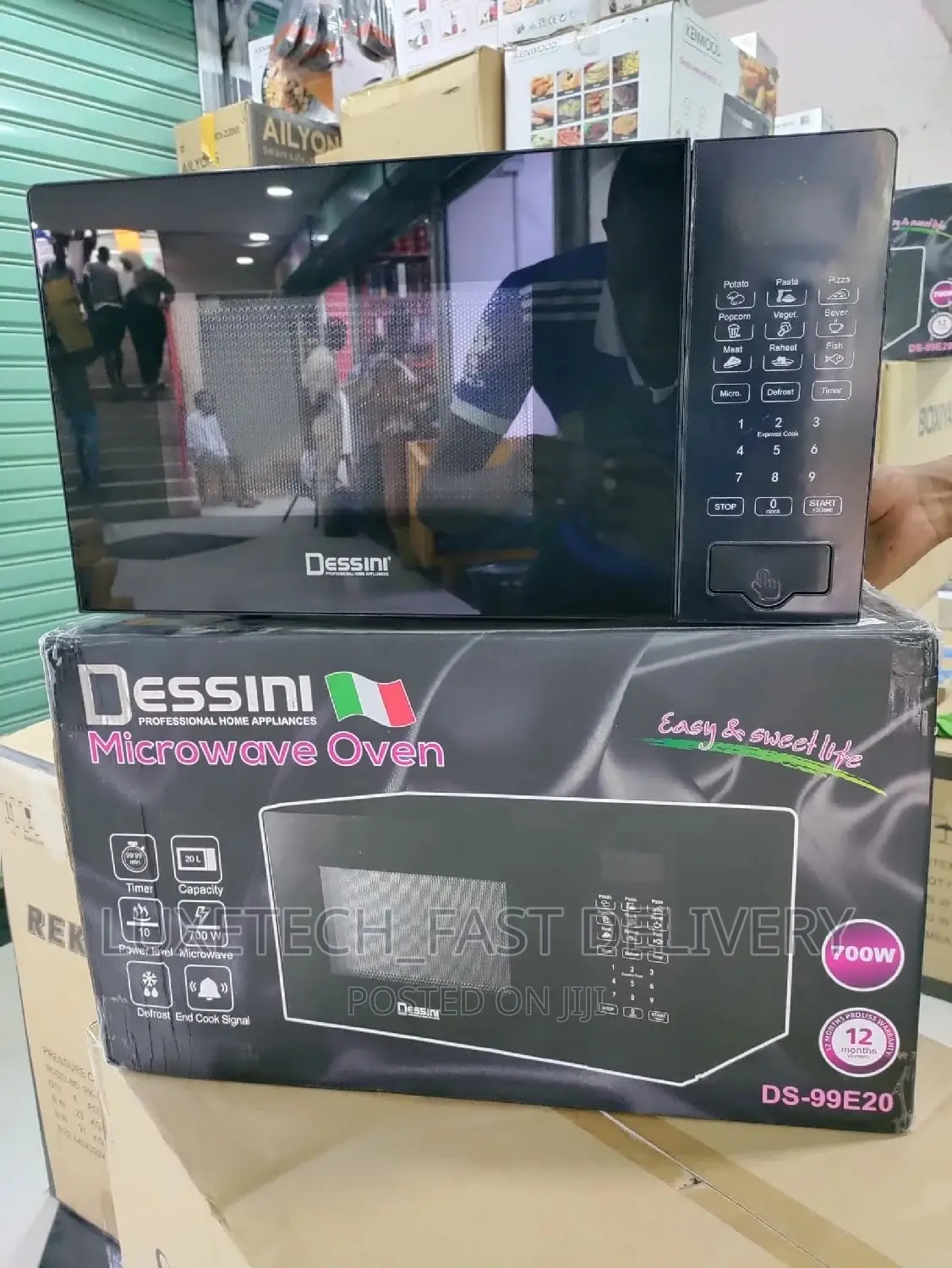 Dessini Digital Microwave Oven 20L With Grill (Kupasha Na Kuchoma)