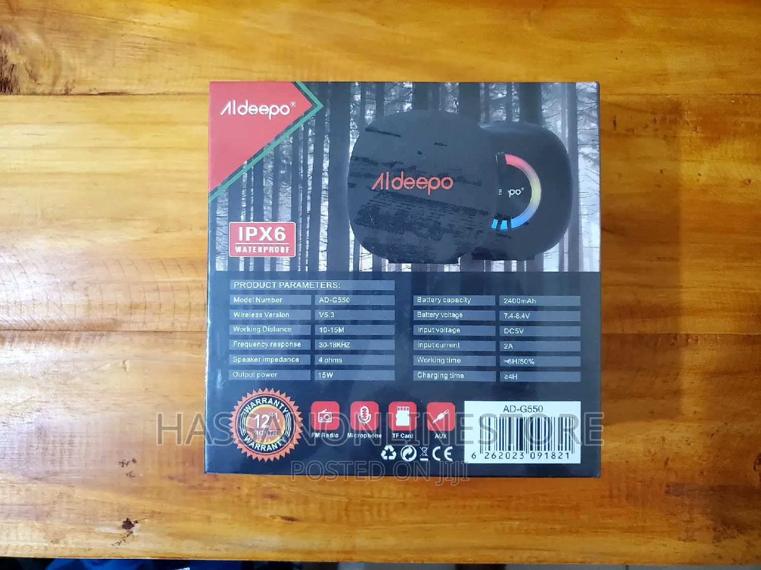 Aldeepo Waterproof Speaker Powerful Bass AD G550