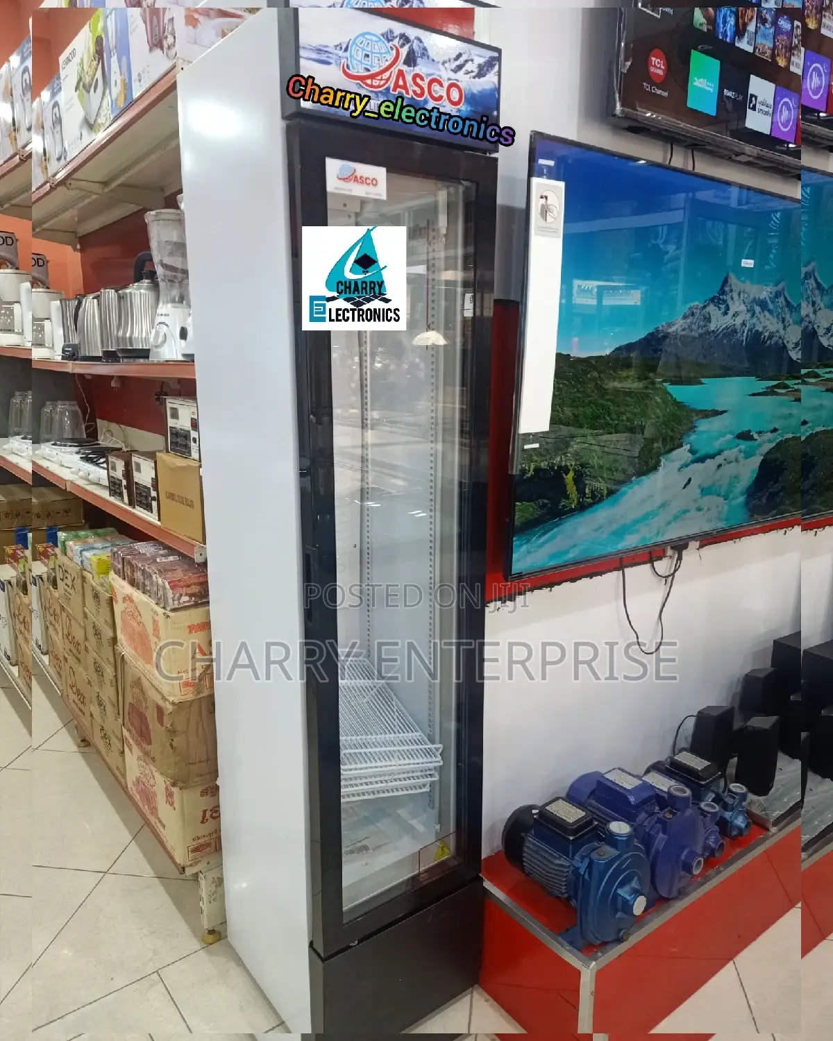 ASCO Powerful Durable SHOWCASE Fridge 150 Litres