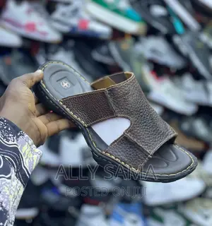 Open Shoes for Mens Material Leather