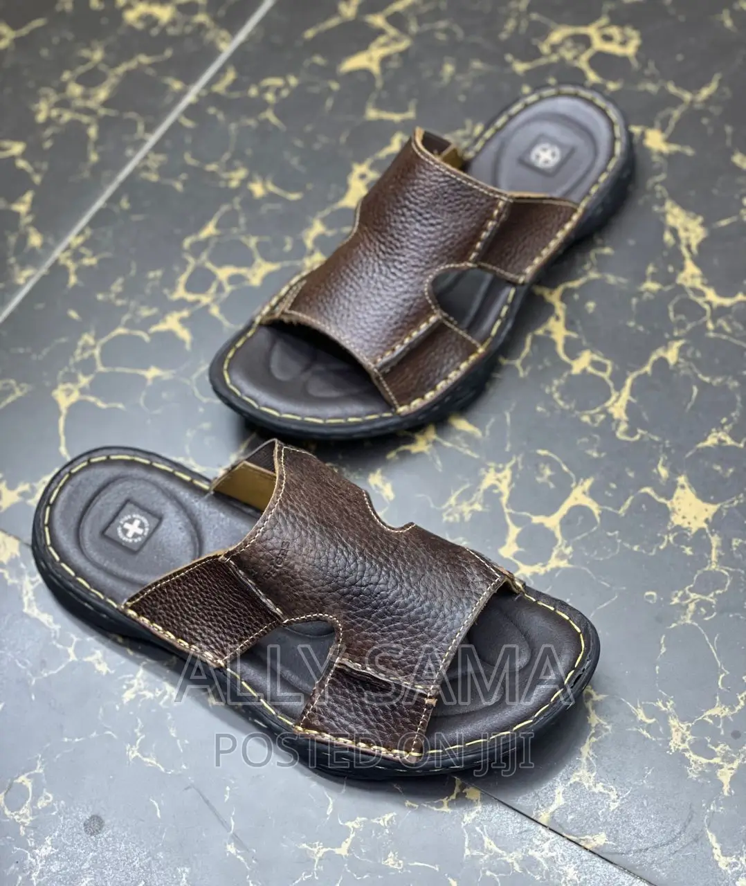 Open Shoes for Mens Material Leather