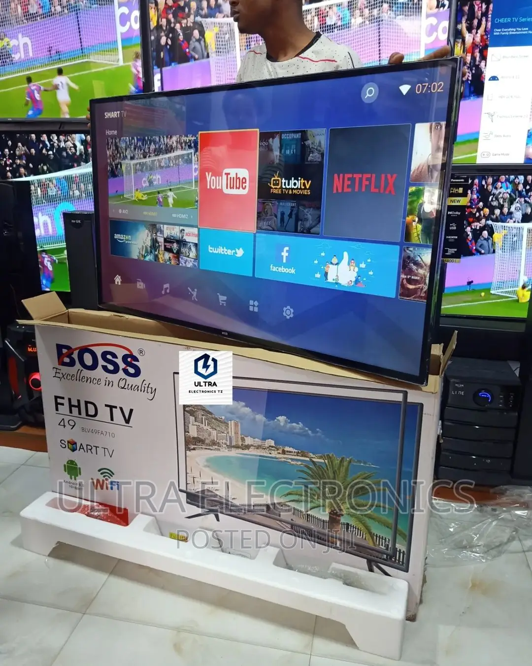 BOSS Smart Android TV Full HD Yenye Inchi 49