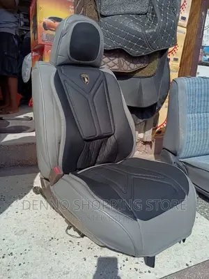 Gray and Black Universal Seat Cover