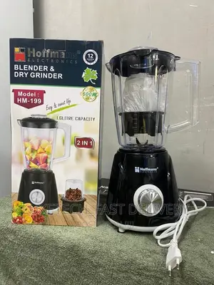 Hoffmans 1.6L Blender, Dry Grinder 2 in 1 Functions