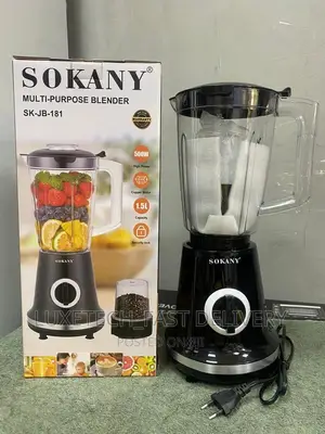 Sokany 1.5L Electric Blender 2 in 1 Blender and Grinder
