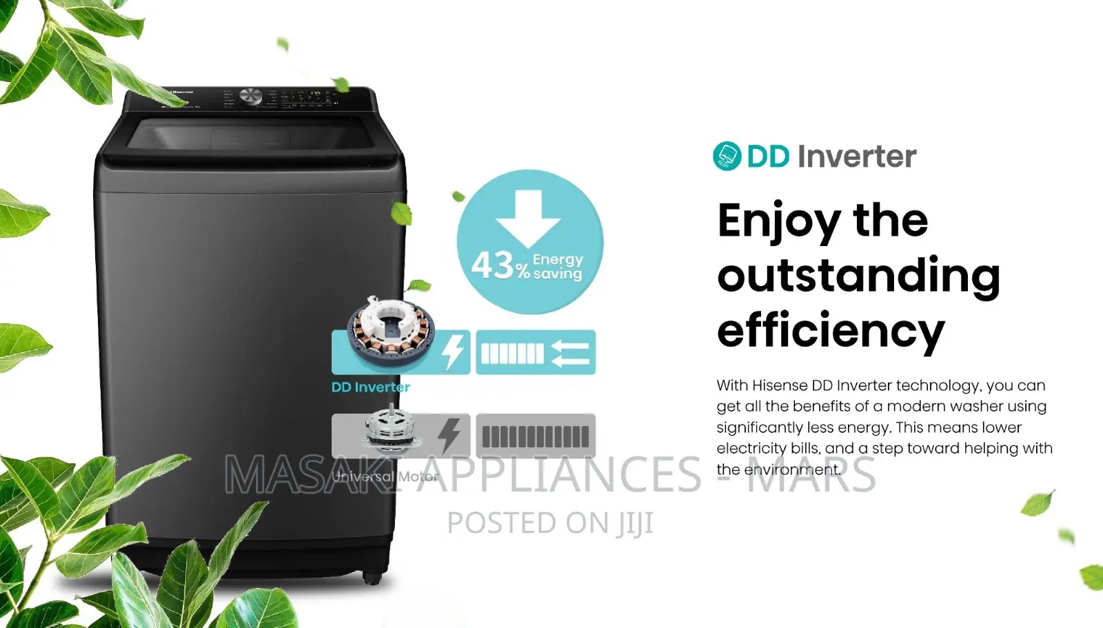 Hisense 20kg Top Load Washing Machine Wt5t2025db Inverter