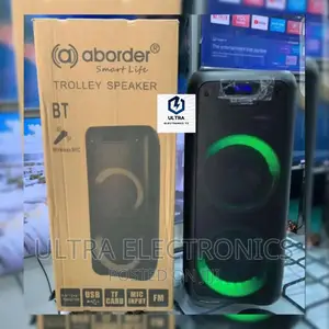 Aborder Portable Rechargeable Speaker With Wireless Mic 1 