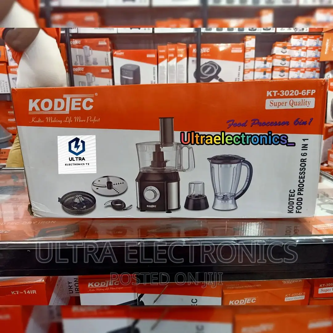 Kodtec Powerful Food Processor 6 in 1 Yenye Lita 1 Na 500W