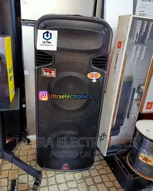 Global First Double Rechargeable Speakers With Wireless Mic