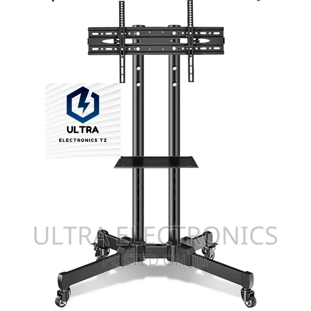 Movable Metallic Tv Stand Heavy Duty 32 To 70inch Home, Office, Church