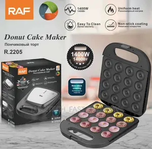 RAF Donut Cake Maker 1400W Non-Stick Coated 16 Holes