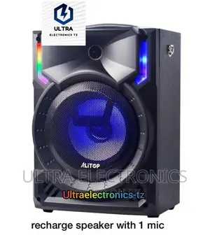 Alitop Portable Rechargeable Speaker With Wireless Mic 