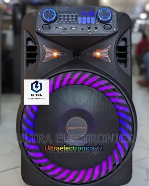 KOLAV Portable Rechargeable Speaker 12" With Wireless Mic