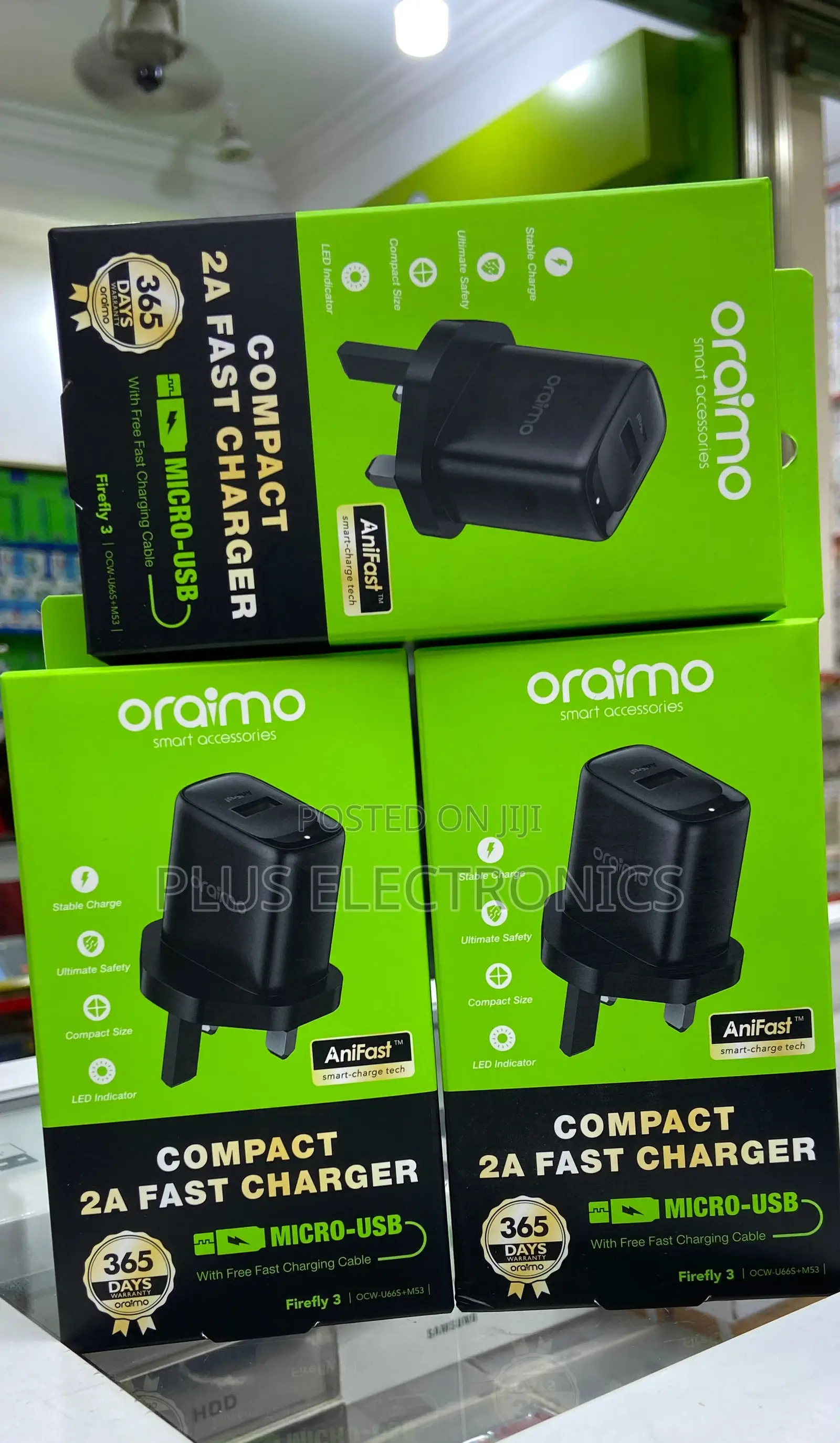 Oraimo Compact 2A Fast Charger