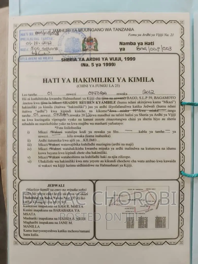 Acre 36 Zinauzwa Eneo Bora Kabisa