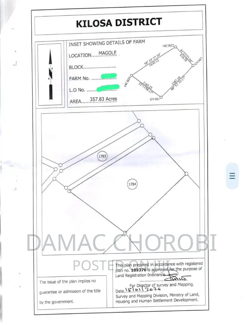 Acre 100 for Sale Bago Bagamoyo